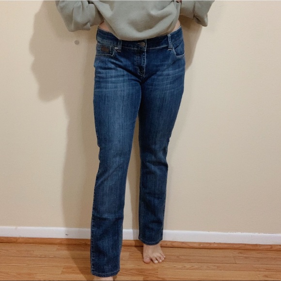 Burberry Brit Dark Wash Kensington Skinny Leg Jean